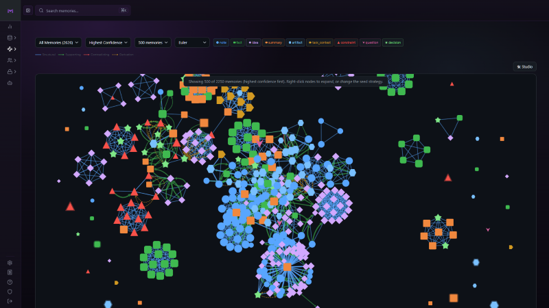 Maindex knowledge graph explorer